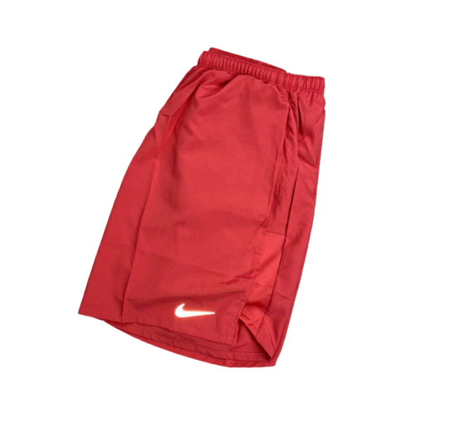 All red nike shorts top