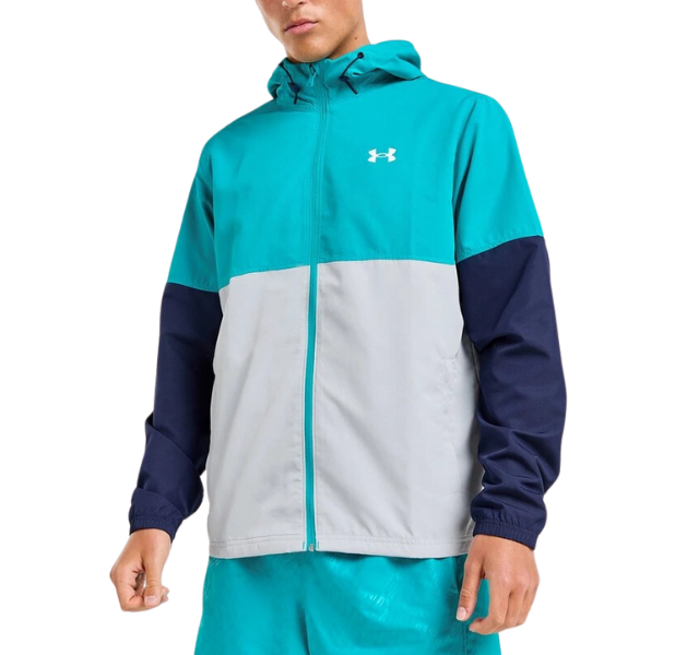Under Armour Velocity Jacquard T-Shirt - Windrunner - Speedpocket Shorts Outfit - White/Blue - Active Vault