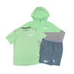 Nike Miler T-Shirt - Windrunner - Flex Stride Shorts Outfit - Vapour Green/Grey