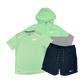 Nike Miler T-Shirt - Windrunner - Flex Stride Shorts Outfit - Vapour Green/Black