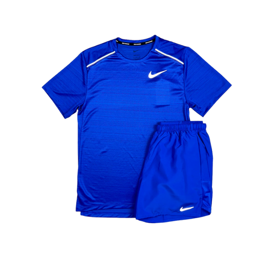 Nike 1.0 Miler and Challenger Shorts Set - Royal Blue