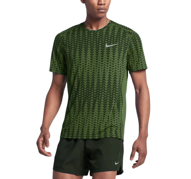 Nike Dri Fit High Noon Miler T-Shirt - Khaki (Old Season)