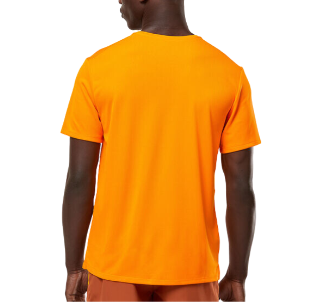 Nike Dri FIT Adv Run Division Spell Out Graphic T Shirt Orange White Active Vault