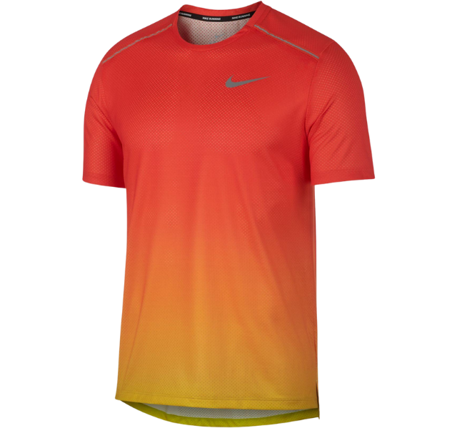Nike DRY Miler 1.0 T-Shirt - Gradient Red/Yellow
