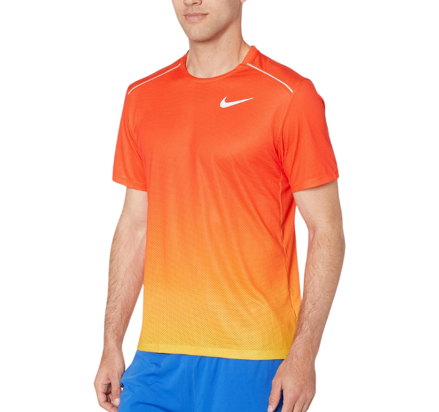 Nike DRY Miler 1.0 T-Shirt - Gradient Red/Yellow