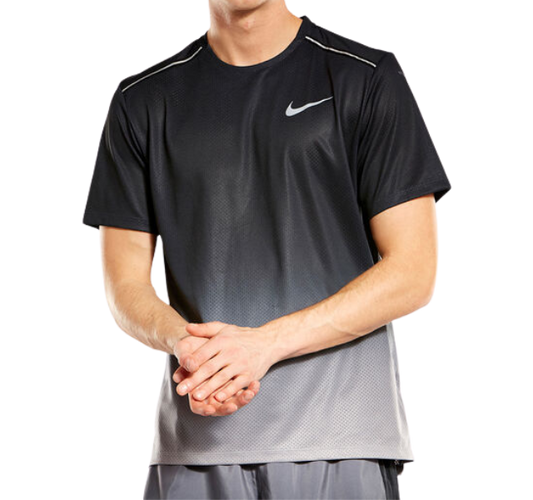 Nike Miler 1.0 T-Shirt - Gradient Black/White - Active Vault