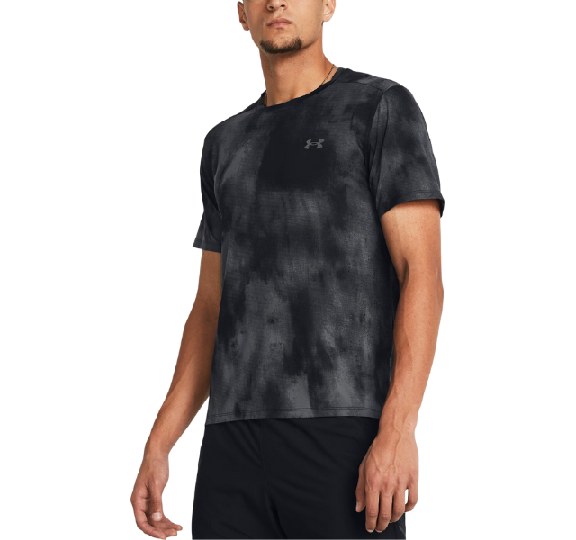 Under Armour Speed Stride Printed T-Shirt - Black/Grey Camo