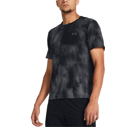 Under Armour Speed Stride Printed T-Shirt - Black/Grey Camo