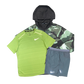 Nike Miler T-Shirt - Windrunner - Flex Stride Shorts Outfit - Oil Green/Vivid Green/Smoke Grey - Active Vault