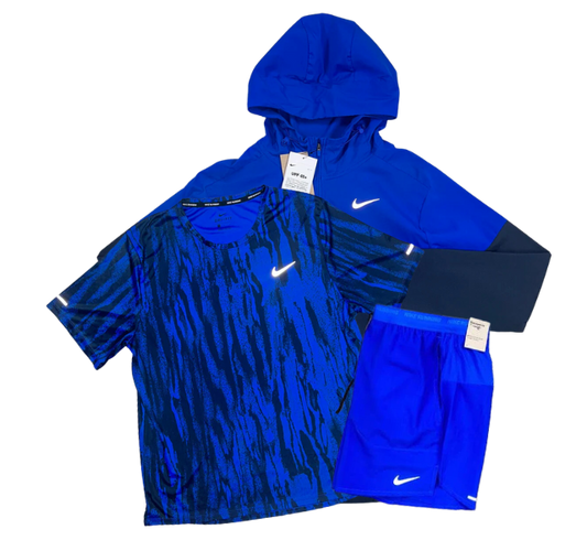 Nike Wild Run Miler 2.0 - Windrunner - Flex Stride Shorts Outfit - Royal Blue/Blue - Active Vault