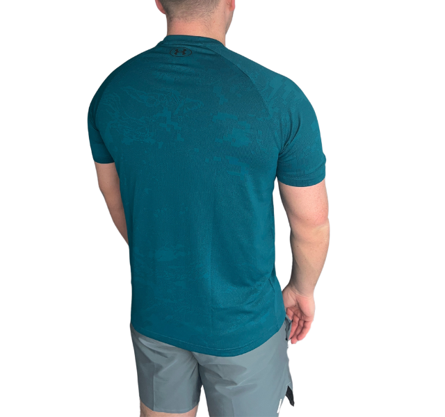 Under Armour Velocity Jacquard Camo T-Shirt - Hydro Teal