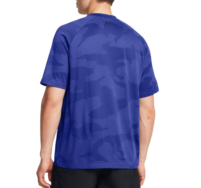 Under Armour Tech Velocity Jacquard Camo T-Shirt - Blue Royal - Active Vault