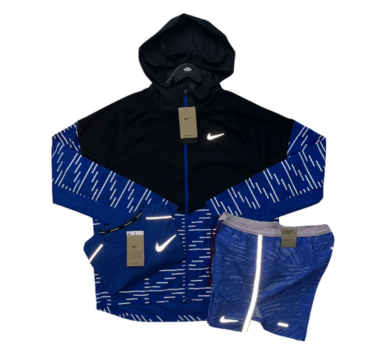 Nike Miler T-Shirt - Windrunner - Flex Stride Shorts Outfit - Royal Blue - Active Vault