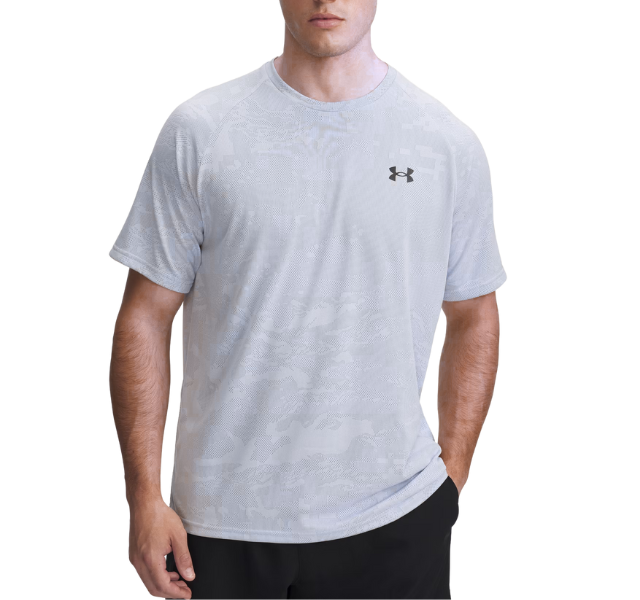 Under Armour Velocity Jacquard Camo T-Shirt - Cool White