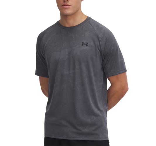 Under Armour Velocity Jacquard Camo T-Shirt - Castlerock Grey
