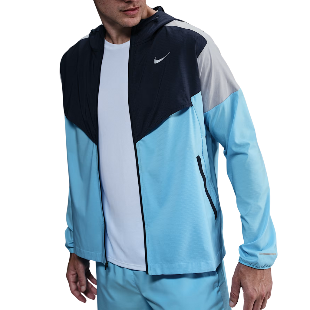 Nike Windrunner Running Jacket - Obsidian Navy/Aquarius Blue