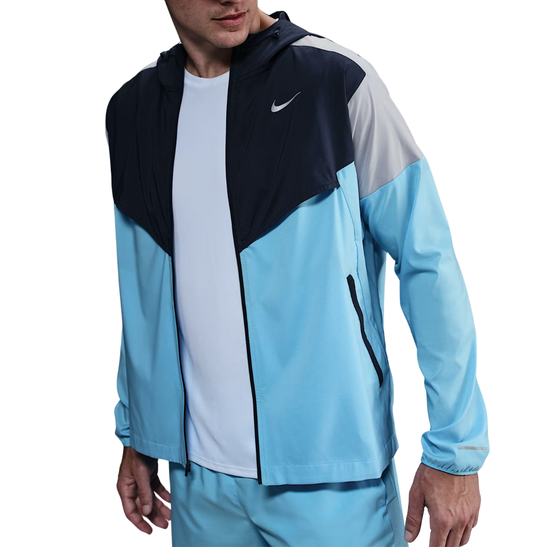 Nike Windrunner Running Jacket - Obsidian Navy/Aquarius Blue