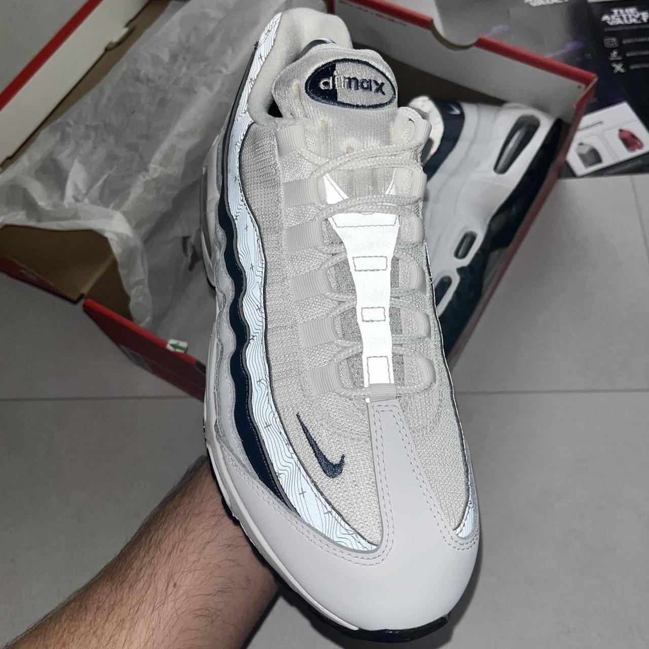 Nike Air Max 95 Trainers - White/Diffused Blue
