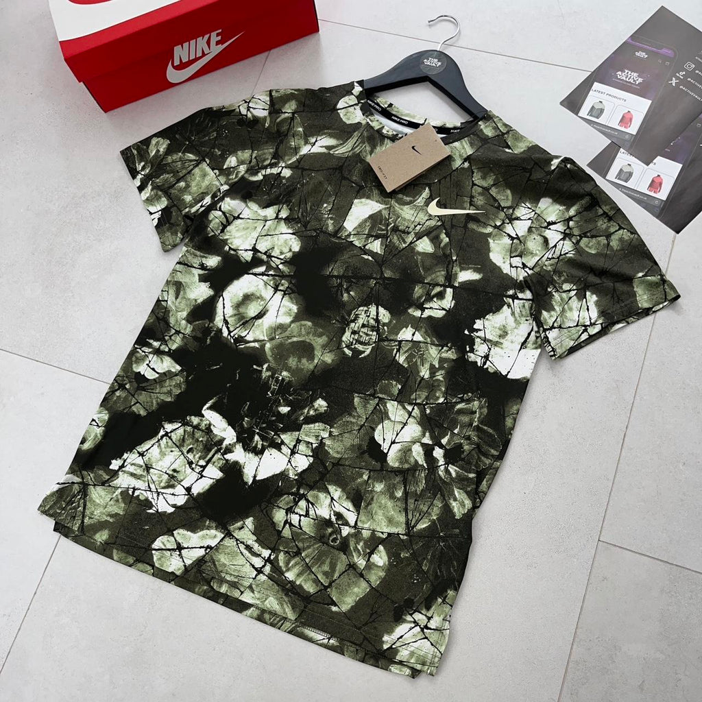 Nike Hyperdry T-Shirt - Green Camo - Active Vault
