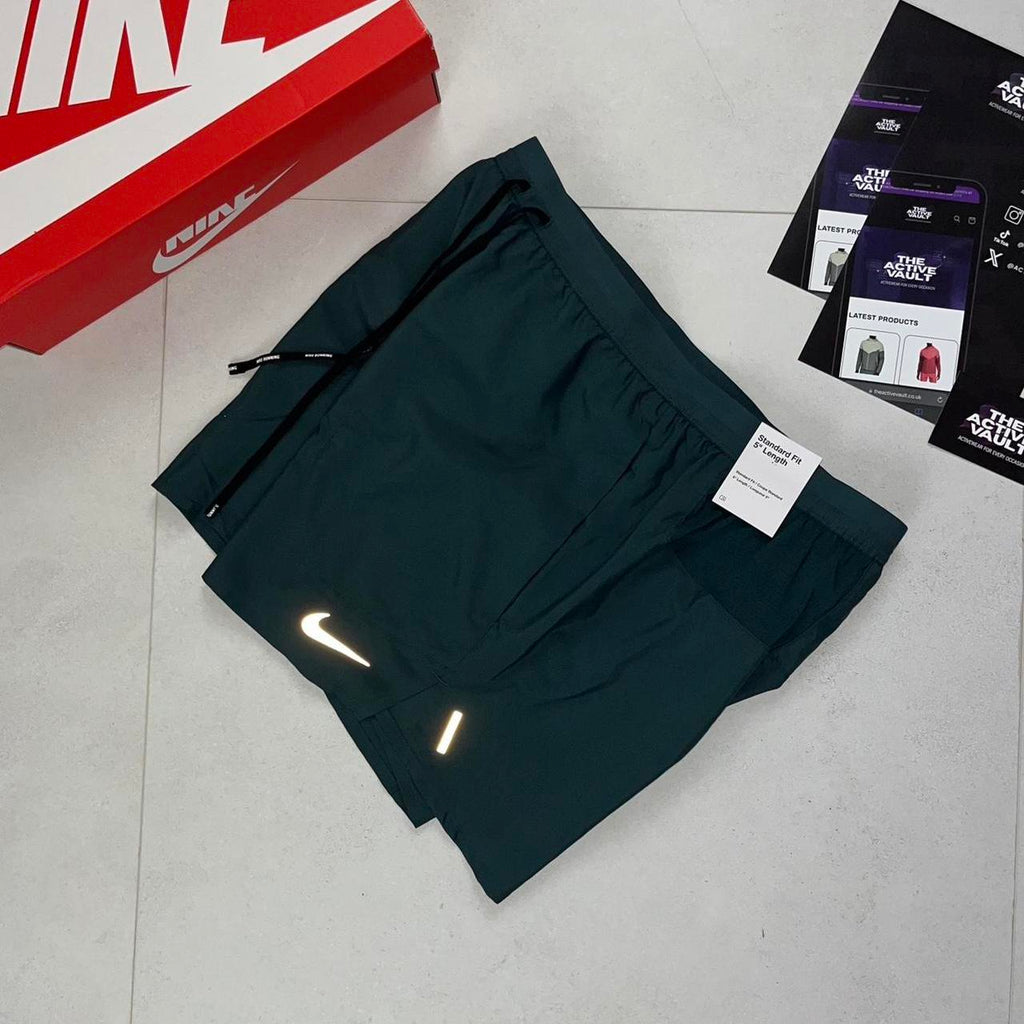 Nike Running Flex Stride 5 Inch Shorts - Deep Jungle Green