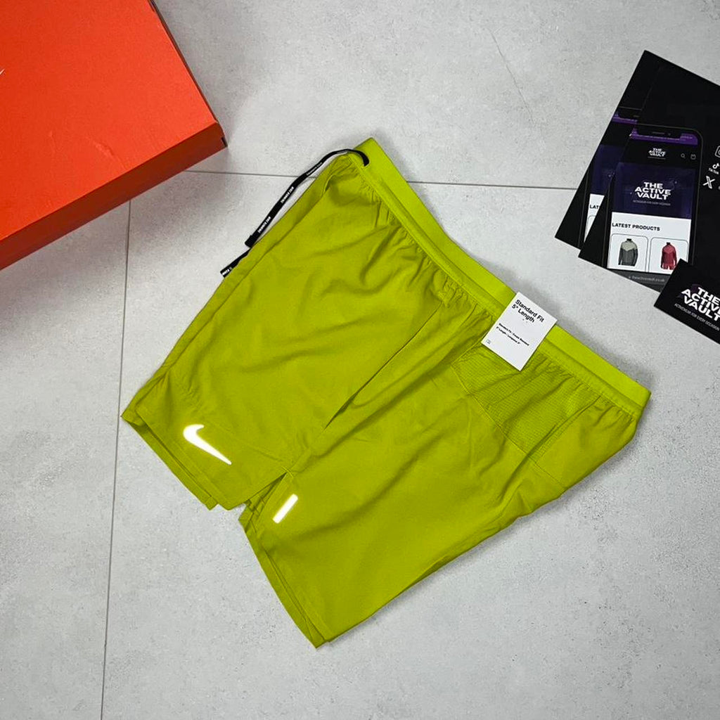 Nike Running Flex Stride 5 Inch Shorts - Bright Cactus - Active Vault