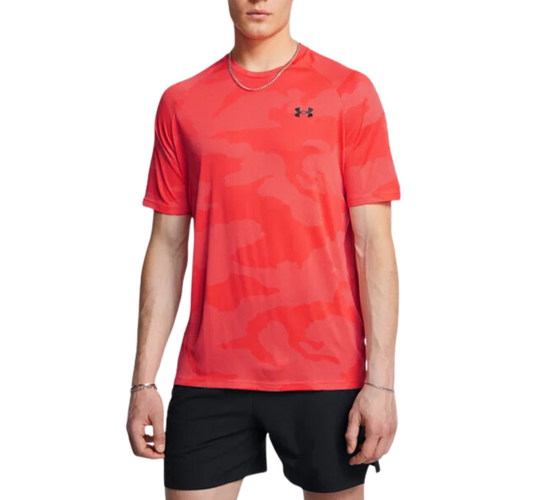 Under Armour Tech Velocity Jacquard Camo T-Shirt - Pink - Active Vault