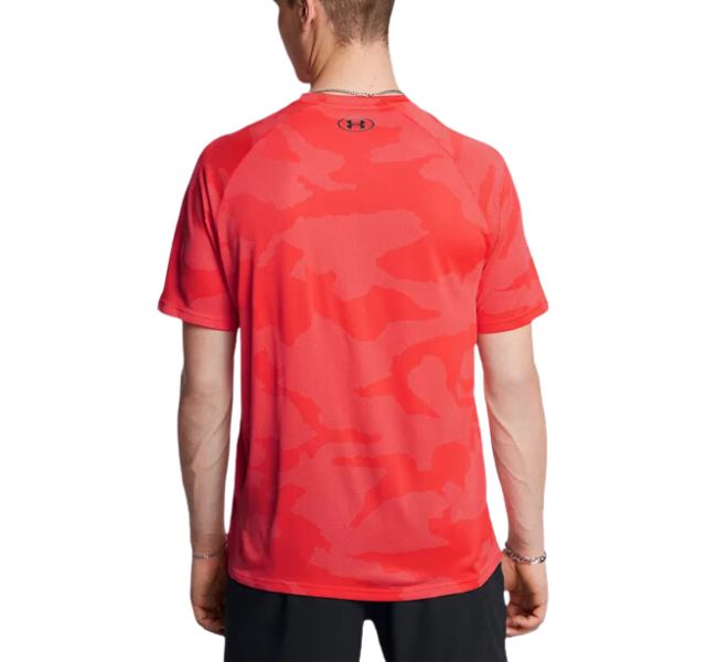 Under Armour Tech Velocity Jacquard Camo T-Shirt - Pink