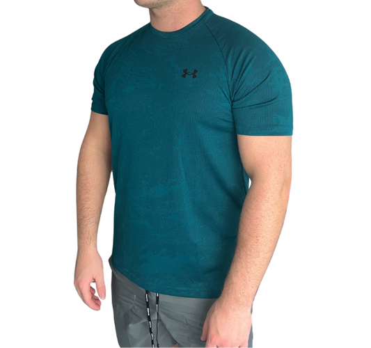 Under Armour Velocity Jacquard Camo T-Shirt - Hydro Teal