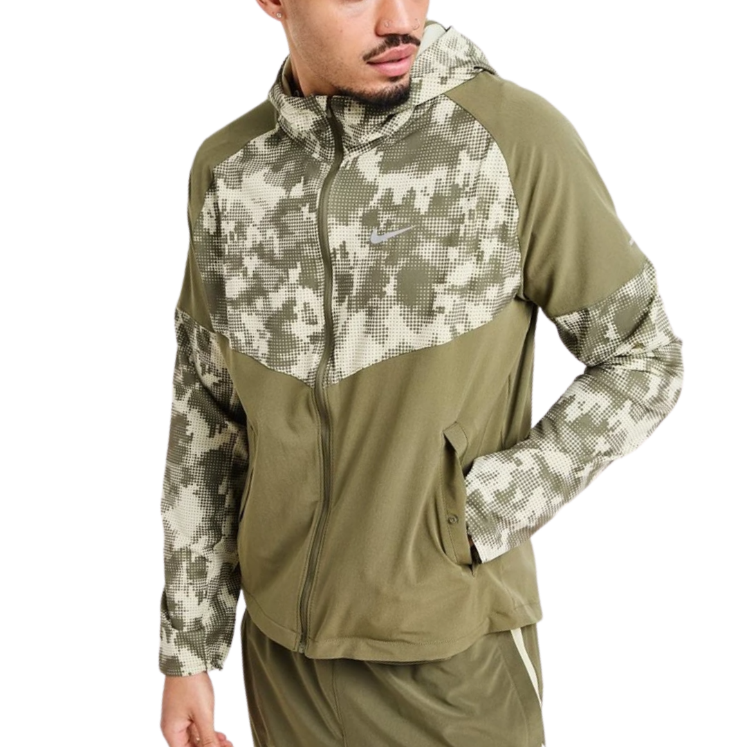 Nike Windrunner Running Jacket - Medium Olive Camo