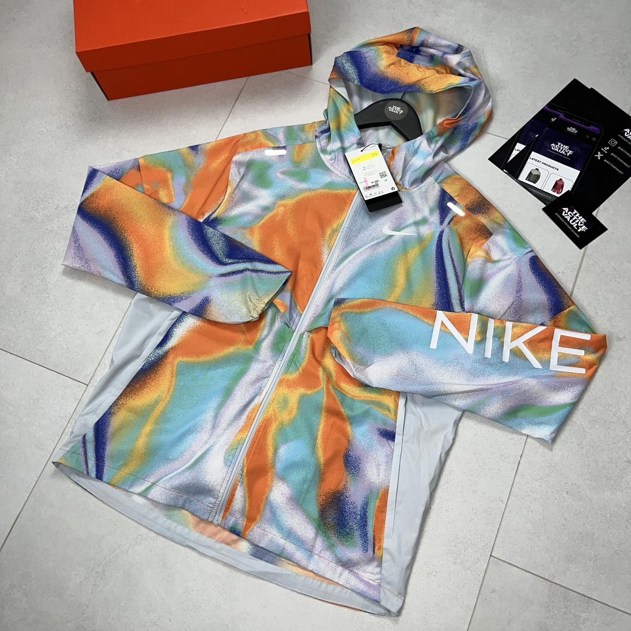 multicoloured nike jacket