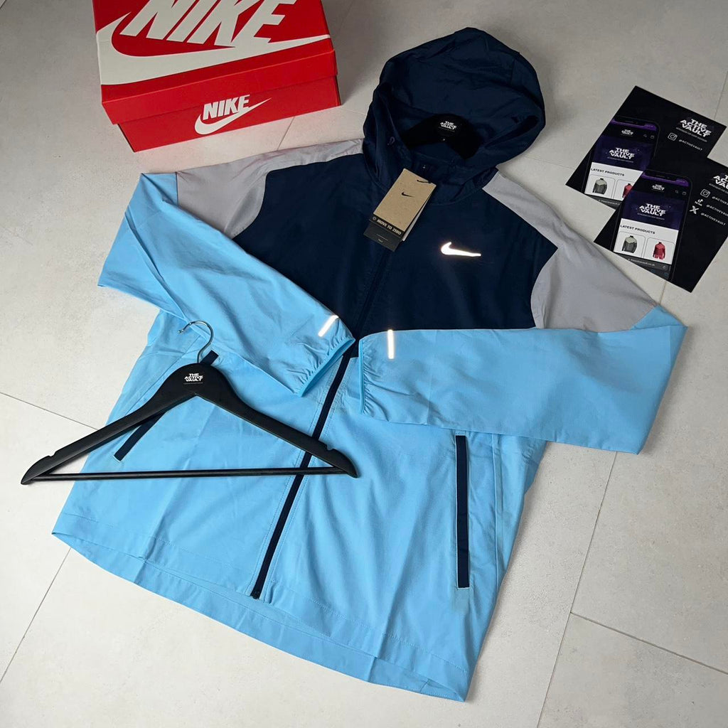 Nike Windrunner Running Jacket - Obsidian Navy/Aquarius Blue