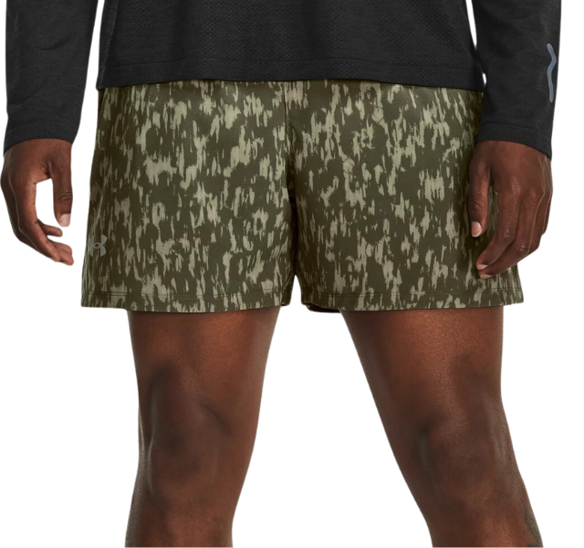 Under Armour Launch Elite 5 Inch Shorts - Marine Green Camo - Active Vault