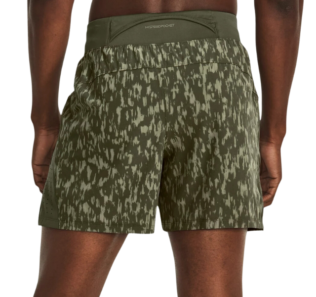 Under Armour Launch Elite 5 Inch Shorts - Marine Green Camo - Active Vault