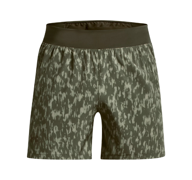 Under Armour Launch Elite 5 Inch Shorts - Marine Green Camo - Active Vault