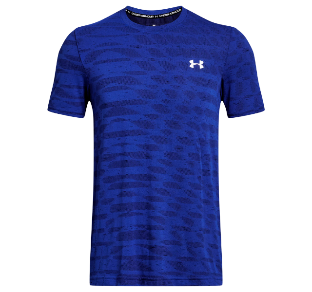 Under Armour Seamless Ripple T-Shirt - Royal Blue - Active Vault