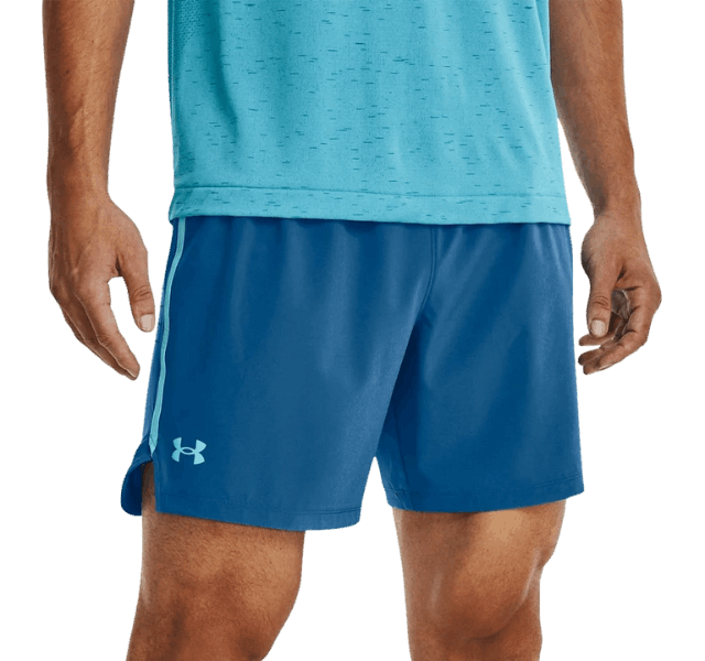 Under Armour Velocity Jacquard T-Shirt - Windrunner - Speedpocket Shorts Outfit - White/Blue - Active Vault