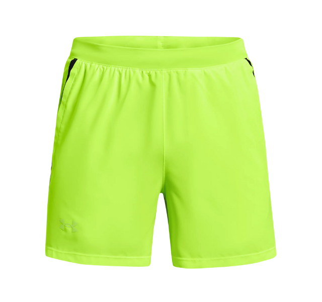 Under Armour Tech Fade T-Shirt and Launch Short Set - Lime Surge/Black - Active Vault