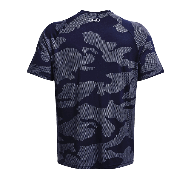 Under Armour Tech Velocity Jacquard Camo T-Shirt - Midnight Navy - Active Vault