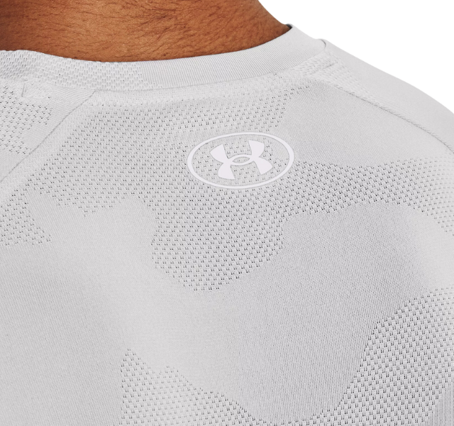 Under Armour Tech Velocity Jacquard Camo T-Shirt - White - Active Vault