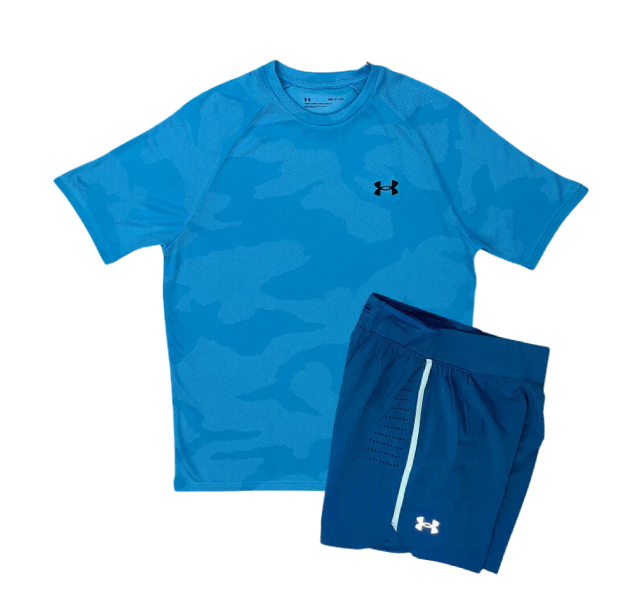 Under Armour Velocity Jacquard T-Shirt and Speedpocket 7 Inch Shorts S –  Active Vault
