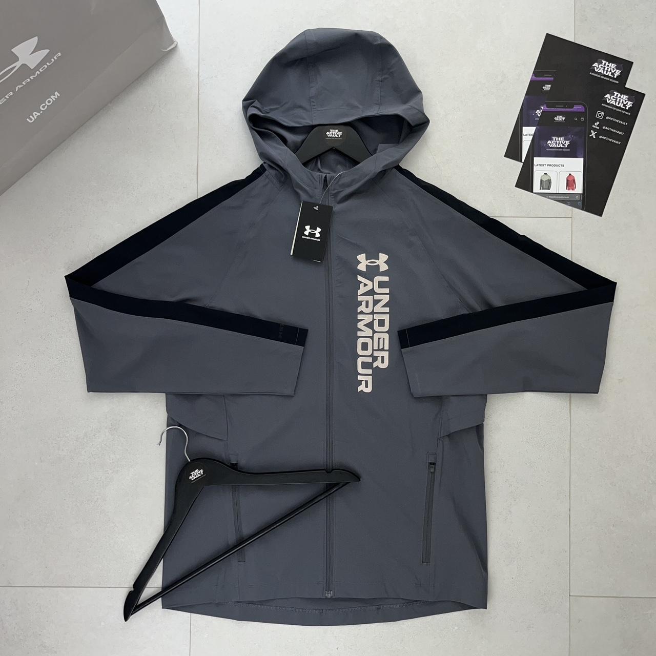 Under Armour "Out Run The Storm" Running Jacket - Grey/Black