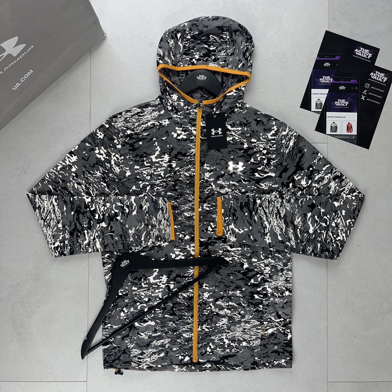 Under Armour "Out Run The Storm" Running Jacket - Reflective Grey/Orange
