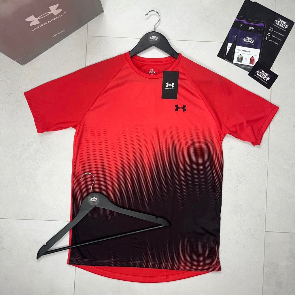 Under Armour Tech Fade T-Shirt - Red/Black - Active Vault