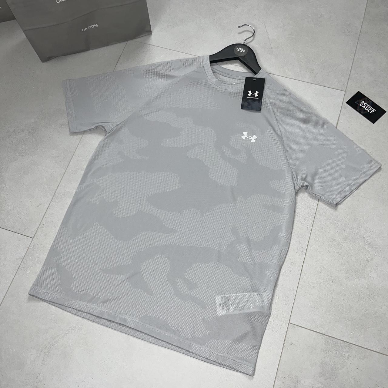 Under Armour Tech Velocity Jacquard Camo T-Shirt - White - Active Vault