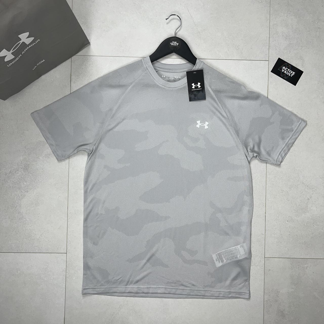 Under Armour Tech Velocity Jacquard Camo T-Shirt - White - Active Vault